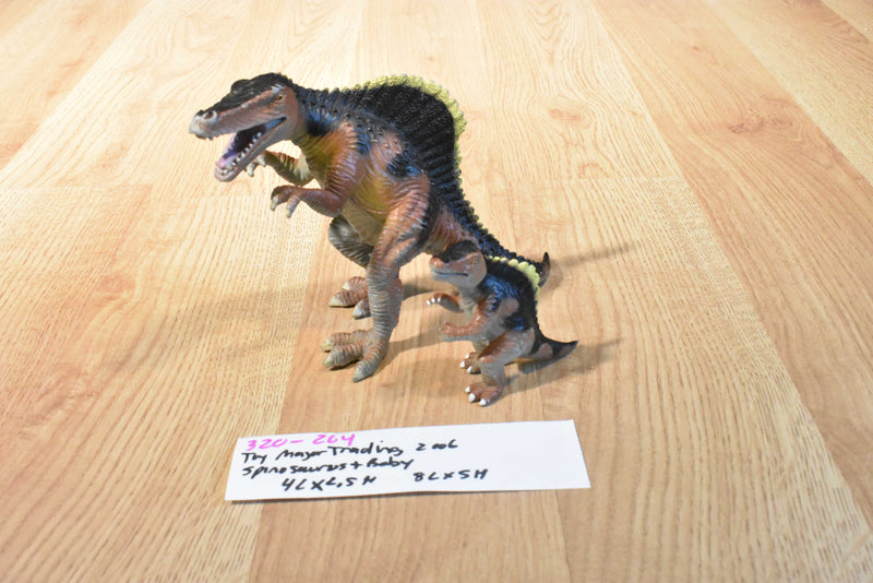 Toy Major Trading 2006 Spinosaurus and Baby Dinosaur Action Figures