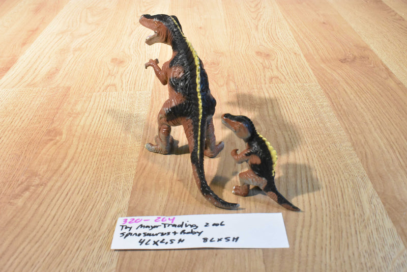 Toy Major Trading 2006 Spinosaurus and Baby Dinosaur Action Figures