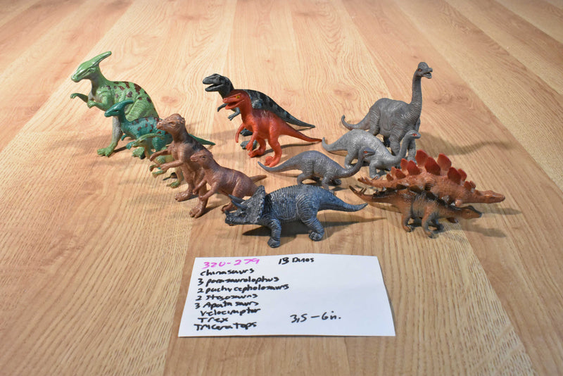Vintage Chinasaurs 13 Dinosaurs Action Figures