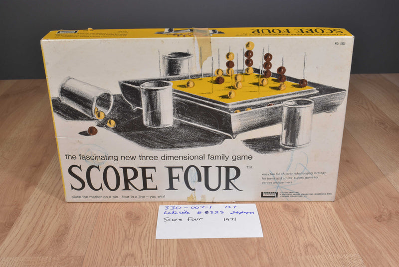 Lakeside Industries Score Four 1971 Strategy Game