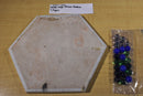 Onyx and Marble Chinese Checkers Board Game Complete