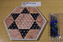 Onyx and Marble Chinese Checkers Board Game Complete