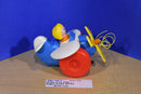 Fisher Price Little People 1980 Plastic Pull Toy Airplane with Pilot