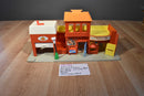 Fisher Price 1973 Play Family Village Fire House Post Office Theater Set