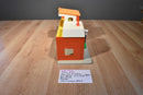 Fisher Price 1973 Play Family Village Fire House Post Office Theater Set