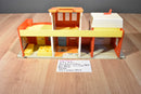Fisher Price 1973 Play Family Village Fire House Post Office Theater Set