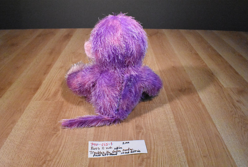 Russ Trembles Shaking and Yelling Purple Monkey Chimp Plush