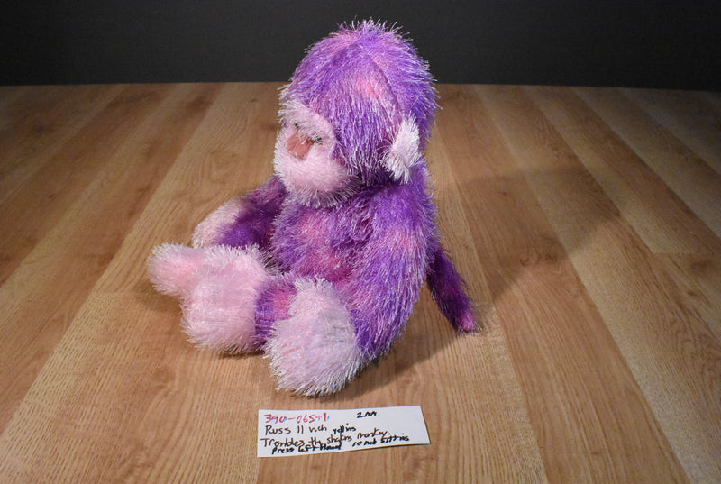 Russ Trembles Shaking and Yelling Purple Monkey Chimp Plush