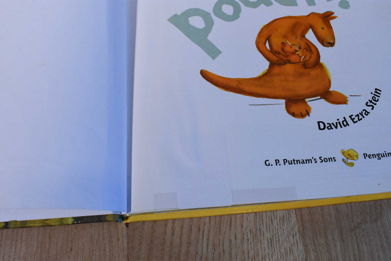Kohl's Cares Pouch Brown Kangaroo and Joey Beanbag Plush and Pouch Hardcover Book