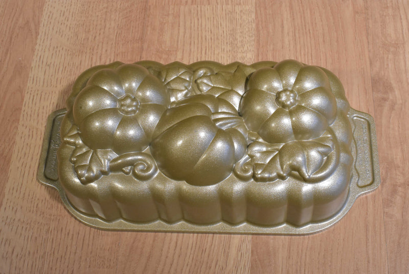 Nordic Ware Gold Botonical Pumpkin Loaf Pan