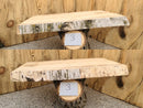 Live Edge Paper Birch Wood Slab - w/curl (