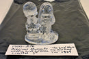 Enesco Precious Moments 1989 Wedding Bride And Groom Crystal Figurine