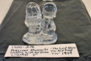 Enesco Precious Moments 1989 Wedding Bride And Groom Crystal Figurine