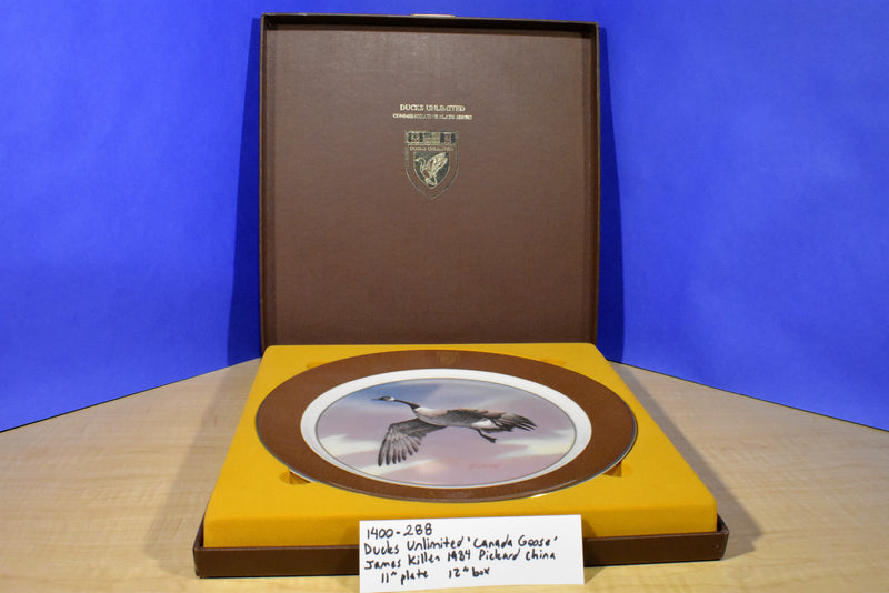 Ducks Unlimited Canada Goose James Killen 1984 Pickard China Plate and Box
