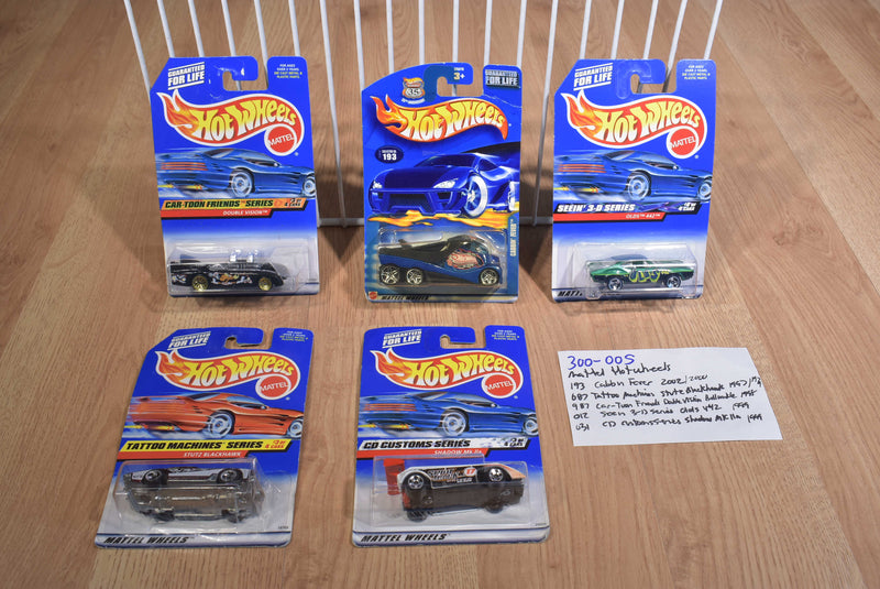 Mattel Hot Wheels 5 cars Cabbin, Stutz, Dbl Vision, Olds 442, MKlla