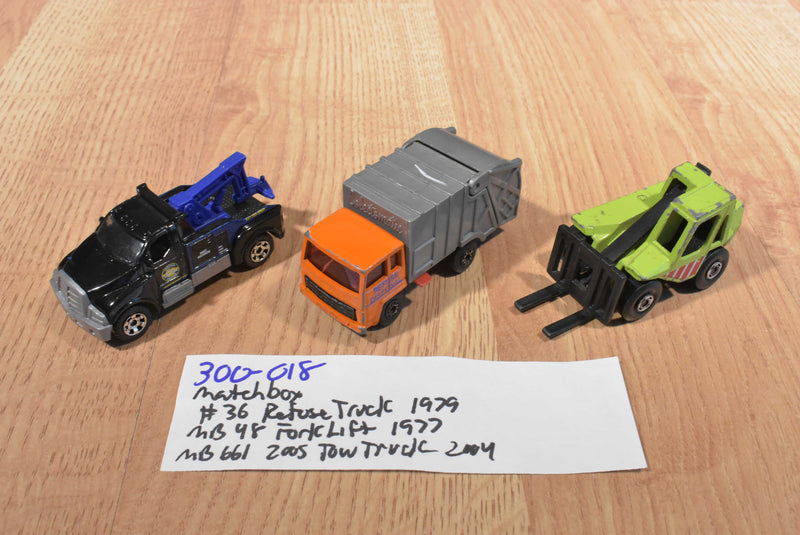 Matchbox 3 trucks