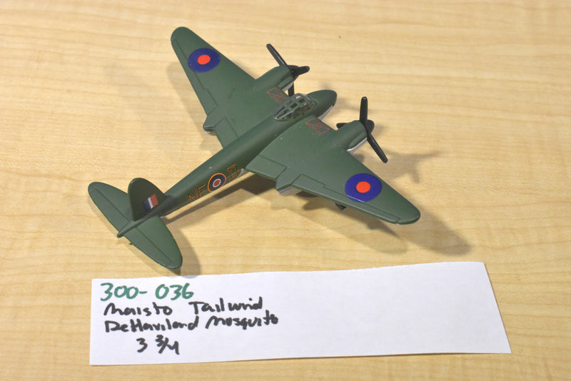 Maist Tailwinds Die Cast De Haviland Mosquito WWll British Military Aircraft
