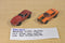 Mattel Hot Wheels 1980 Red Corvette  and 1979 Orange Cobra Mustang