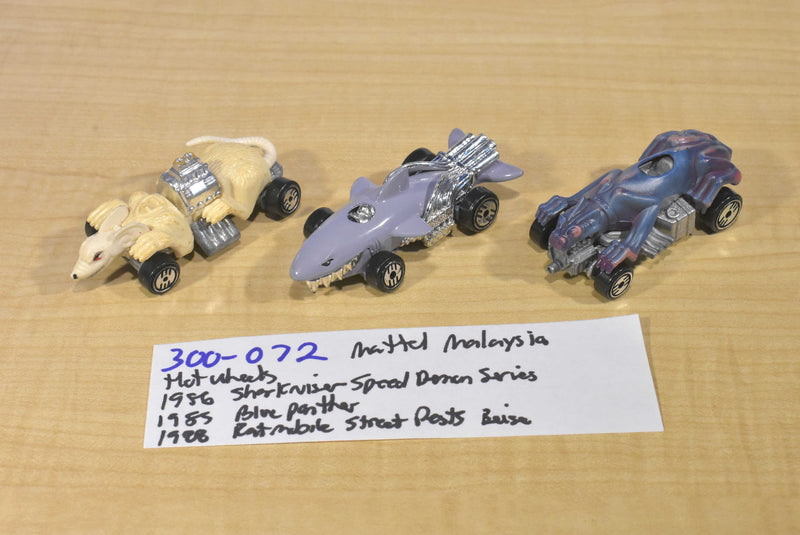 Mattel Hot Wheels Rat Mobile, Sharkruiser, Blue Panther Cars