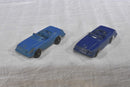 Tootsie Toy 3 Mercedes Roadsters, 1 Red Mazda, 1958 Plymouth