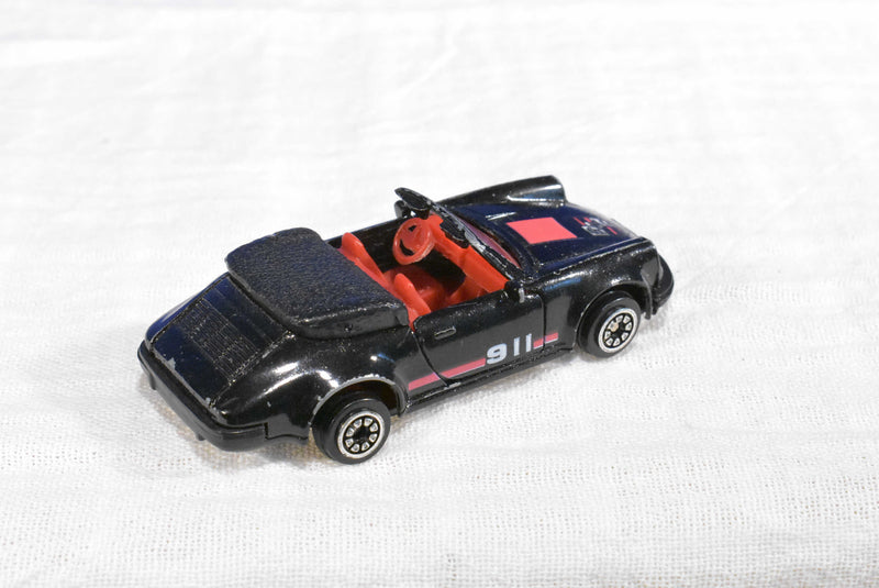 Tootsie Toys Black Porsche T 151-2 and Red BMW 635i