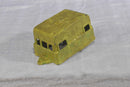 Midgetoy Red Volkswagen Beetle and Yellow 1950's Travel Trailer Camper