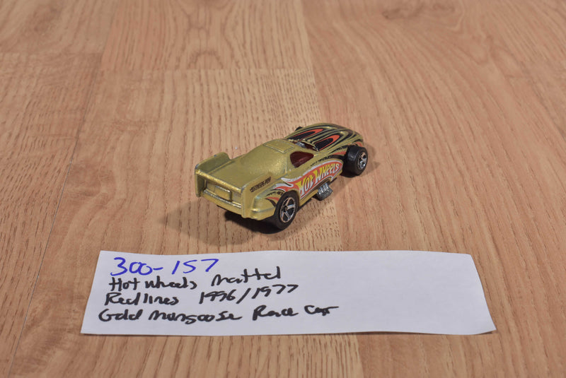 Mattel Hot Wheels Redline Gold Mongoose Race Car 1996/1977