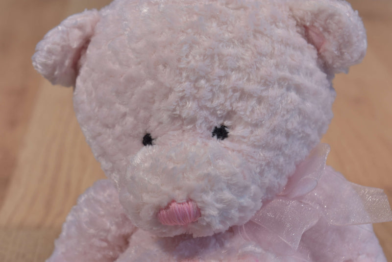 Preferred It's A Girl Pink Teddy Bear Rattle 2000 Beanbag Plush