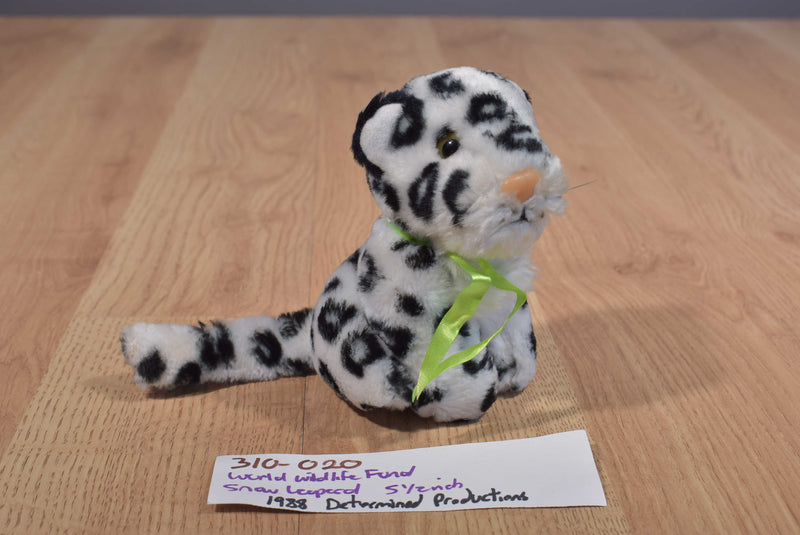 Determined Productions WWF World Wildlife Fund Snow Leopard 1988 Plush