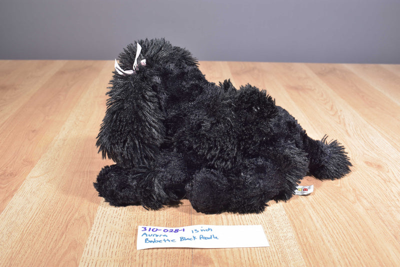 Aurora Black Poodle Babette Beanbag Plush