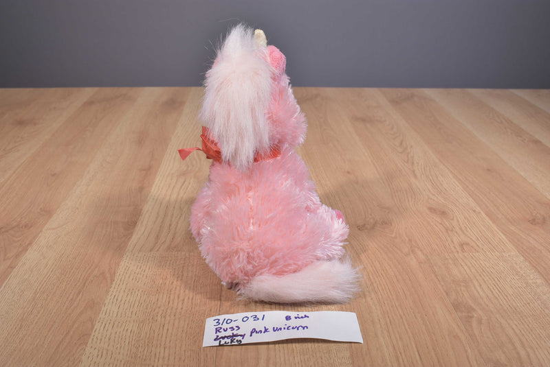 Russ Lucky Pink Unicorn Beanbag Plush