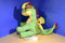 Build-A-Bear How To Train Your Dragon Green Yellow Dragon Belch and Barf 2016 Plush