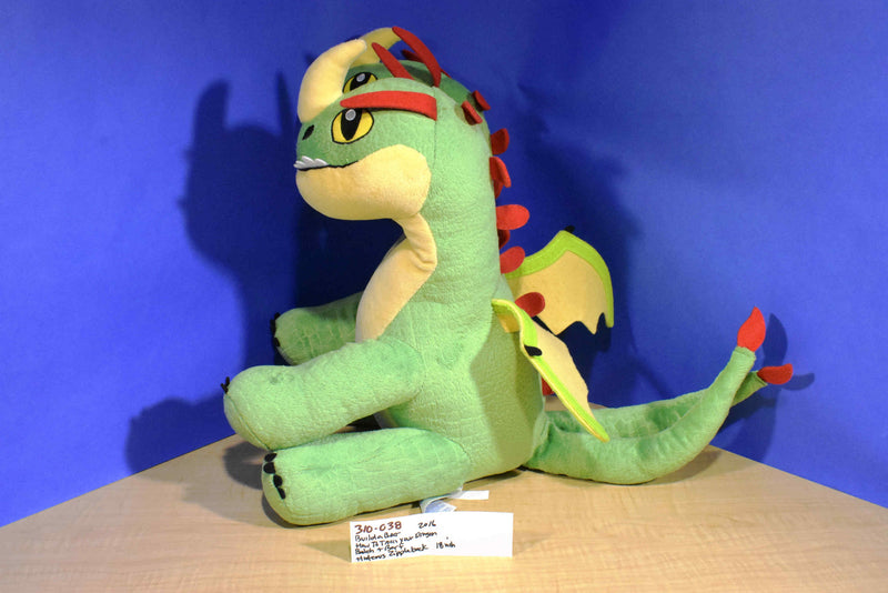 Build-A-Bear How To Train Your Dragon Green Yellow Dragon Belch and Barf 2016 Plush