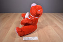 Commonwealth Red and Purple Bear With Pink Heart 2003 Beanbag Plush