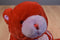 Commonwealth Red and Purple Bear With Pink Heart 2003 Beanbag Plush