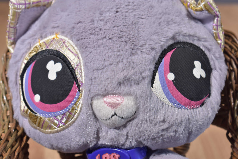Hasbro Littlest Pet Shop Gray Kitty 2007 Beanbag Plush