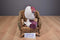 Hasbro Littlest Pet Shop Purple and White Panda Bear 2007 Beanbag Plush