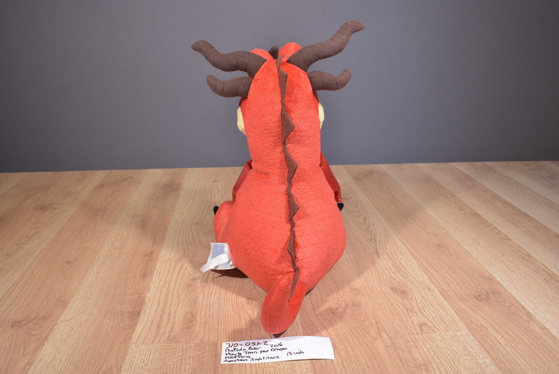Build-A-Bear How To Train Your Dragon Red Yellow Dragon Hookfang 2016 Plush