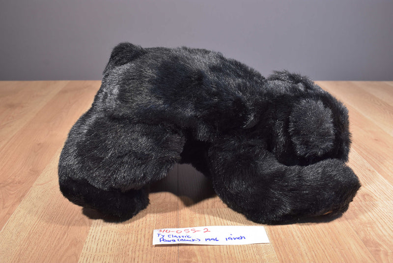 Ty Classic Paws Black Bear 1996 Beanbag Plush