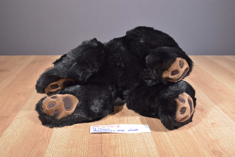 Ty Classic Paws Black Bear 1996 Beanbag Plush