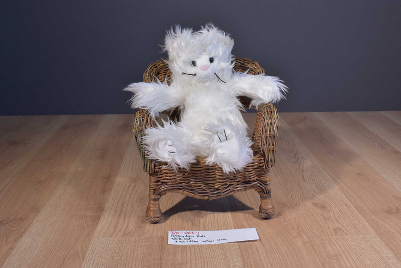 Pottery Barn Kids White Cat 2013 Beanbag Plush
