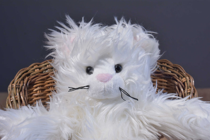 Pottery Barn Kids White Cat 2013 Beanbag Plush
