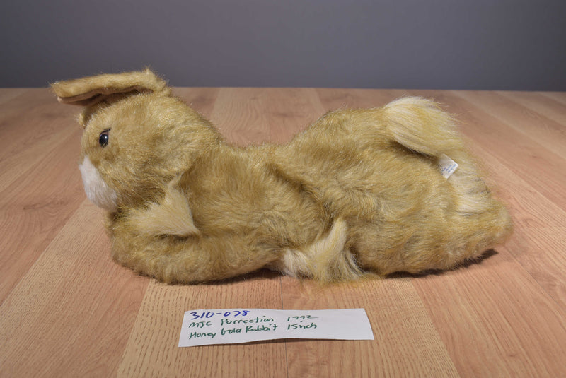 MJC Purr-fection Honey Gold Bunny Rabbit 1992 Beanbag Plush