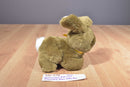 Lemonwood Asia Brown and White Bunny Rabbit with Yellow Bow Plush