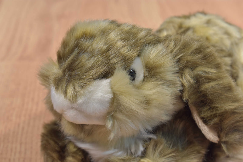 Walmart Brown Spotted Dark Eared Bunny Rabbit Beanbag Plush