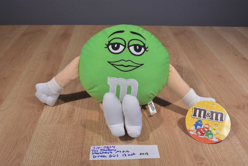 Toy Factory Green M&M Girl 2015 Plush