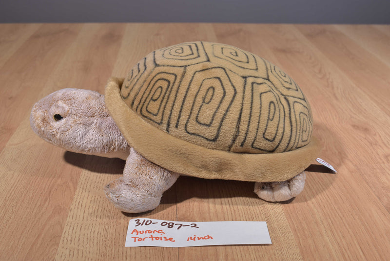 Aurora Brown Tortoise Turtle Beanbag Plush
