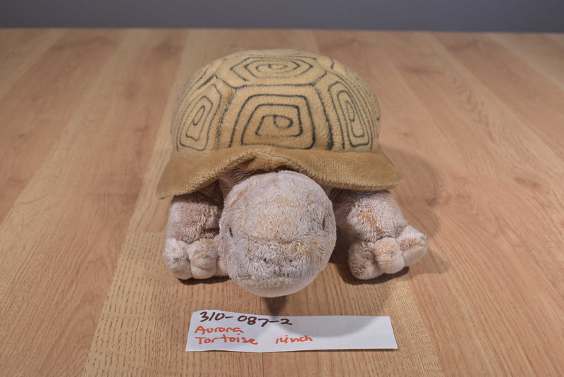 Aurora Brown Tortoise Turtle Beanbag Plush