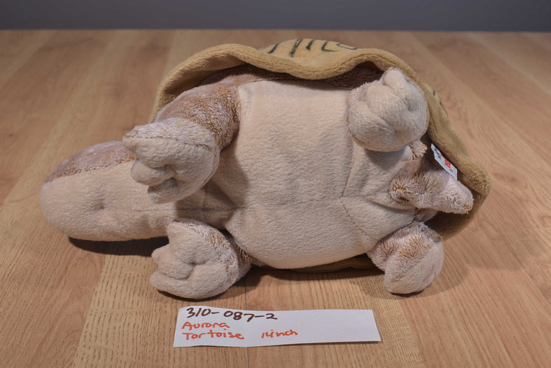 Aurora Brown Tortoise Turtle Beanbag Plush