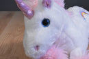 Ganz Astra White Pink Unicorn Beanbag Plush